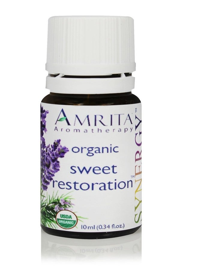 AMRITA Aromatherapy: Sweet Restoration Synergy Essential Oil Blend - USDA Certified Organic Essential Oil Blend of Lavender Extra, Sweet Lavandin, & Rosemary Cineol 1.8 - Pure & Undiluted -Size: 10ML - Image 1